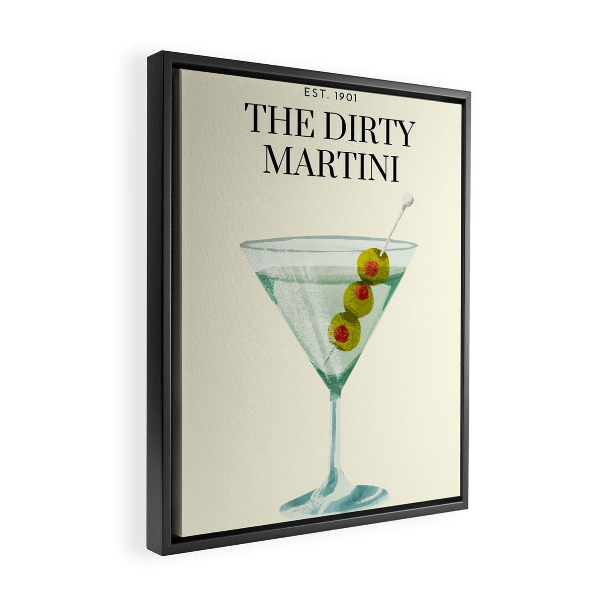 Dirty-Martini Framed Canvas Print Gallery Image 2