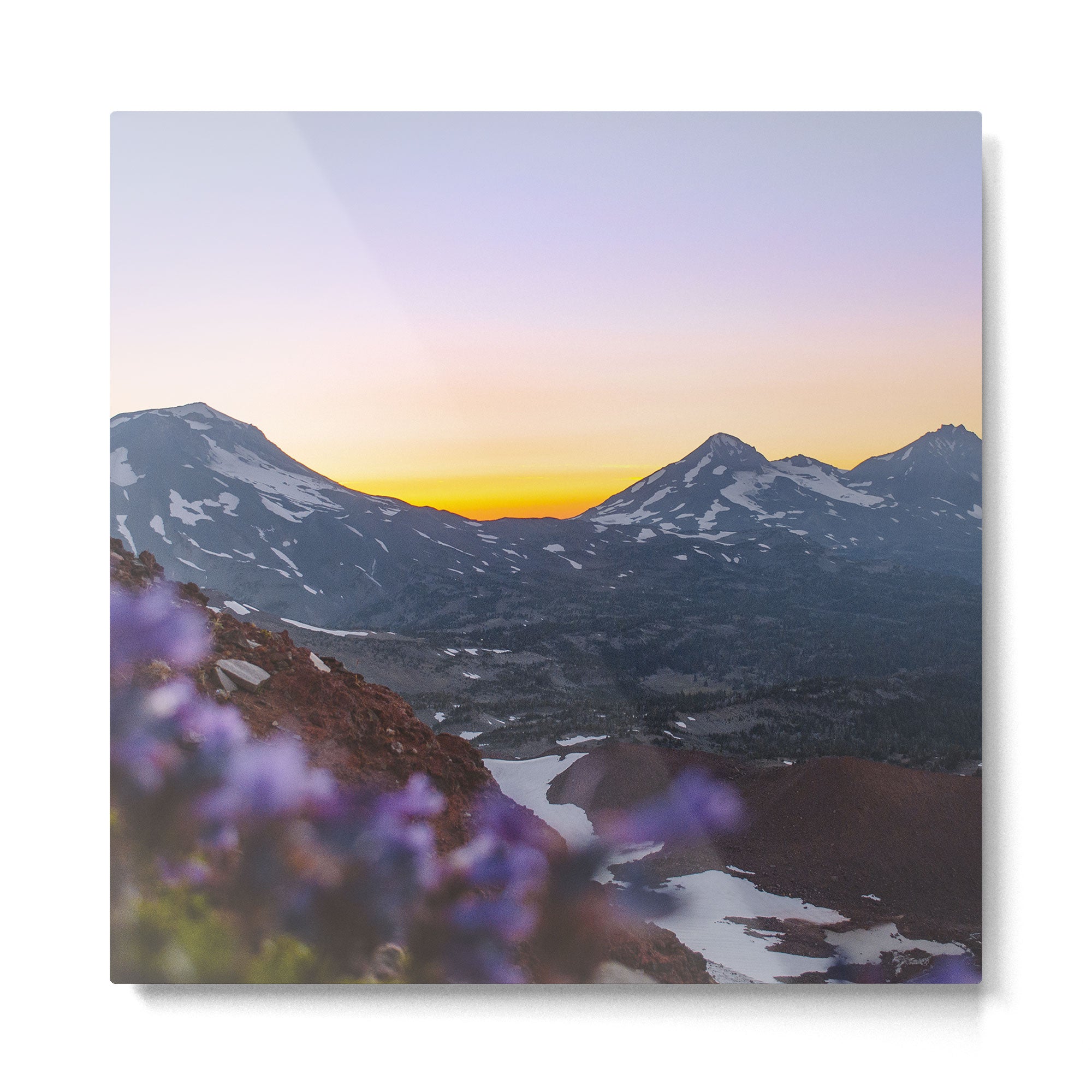 3 Sisters Sunset Metal Print Gallery Image 2