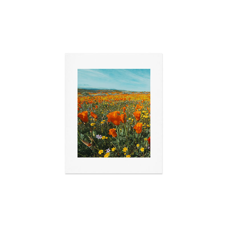 California Wildflower Poppy Superbloom Art Print Gallery Image 1