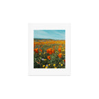 California Wildflower Poppy Superbloom Art Print Gallery Image 1