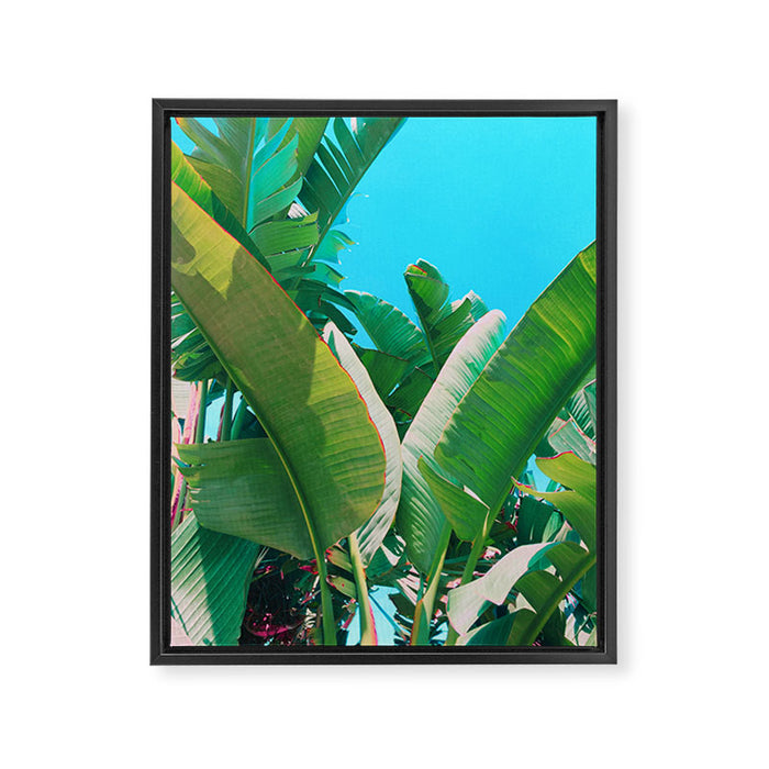 Pop Art Banana Leaf Framed Canvas Print Gallery Image 1