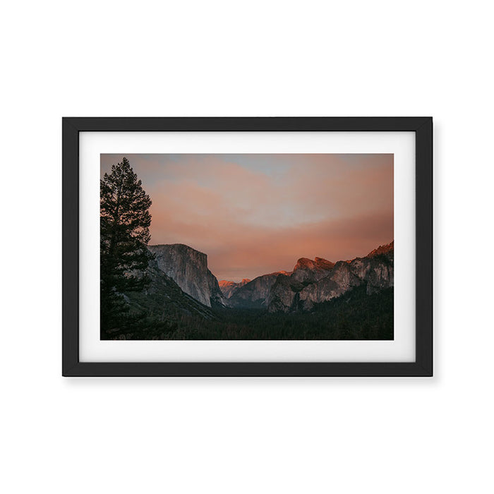 Yosemite National Park Sunset Framed Art Print Gallery Image 1