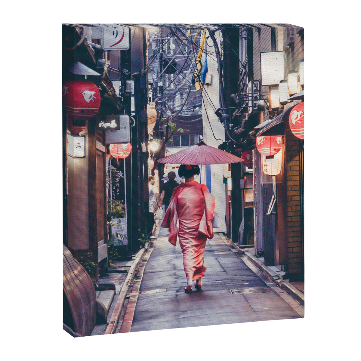 Geisha In Kyoto Canvas Print Gallery Image 6