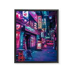 Magic of Cyberpunk Japan Framed Canvas Print Gallery Image 8