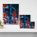 Osaka City Anime Scenes  Canvas Print Gallery Image 3