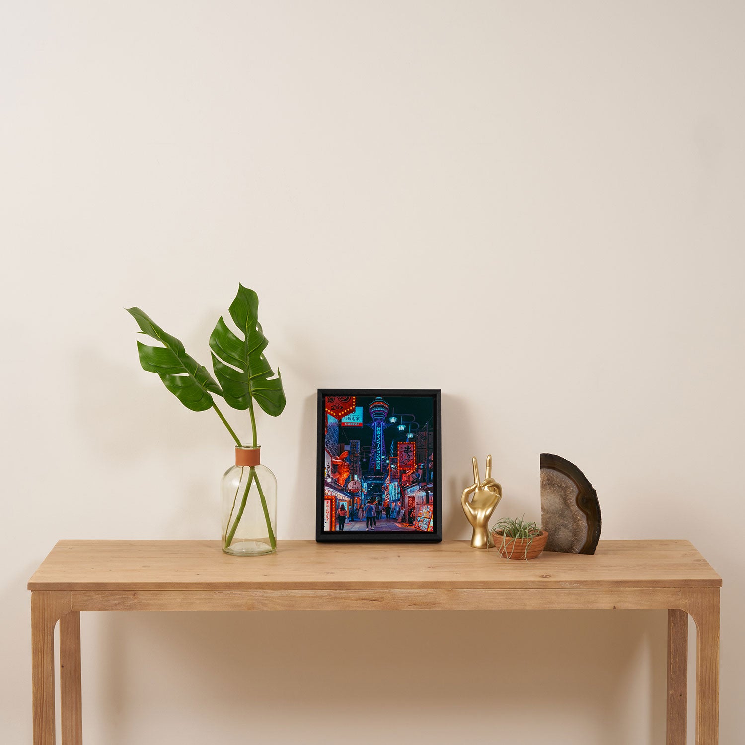 Osaka City Anime Scenes  Framed Canvas Print Gallery Image 4