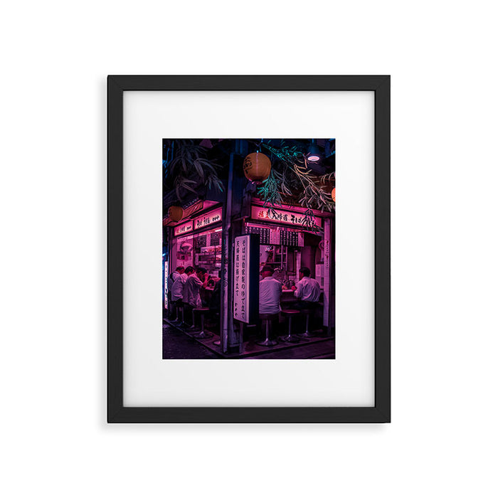 Ramen Corner in Tokyo Framed Art Print Gallery Image 1