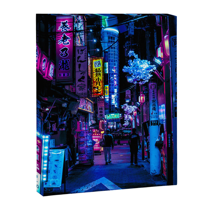 Tokyo's Moody Blue Vibes Canvas Print Gallery Image 1