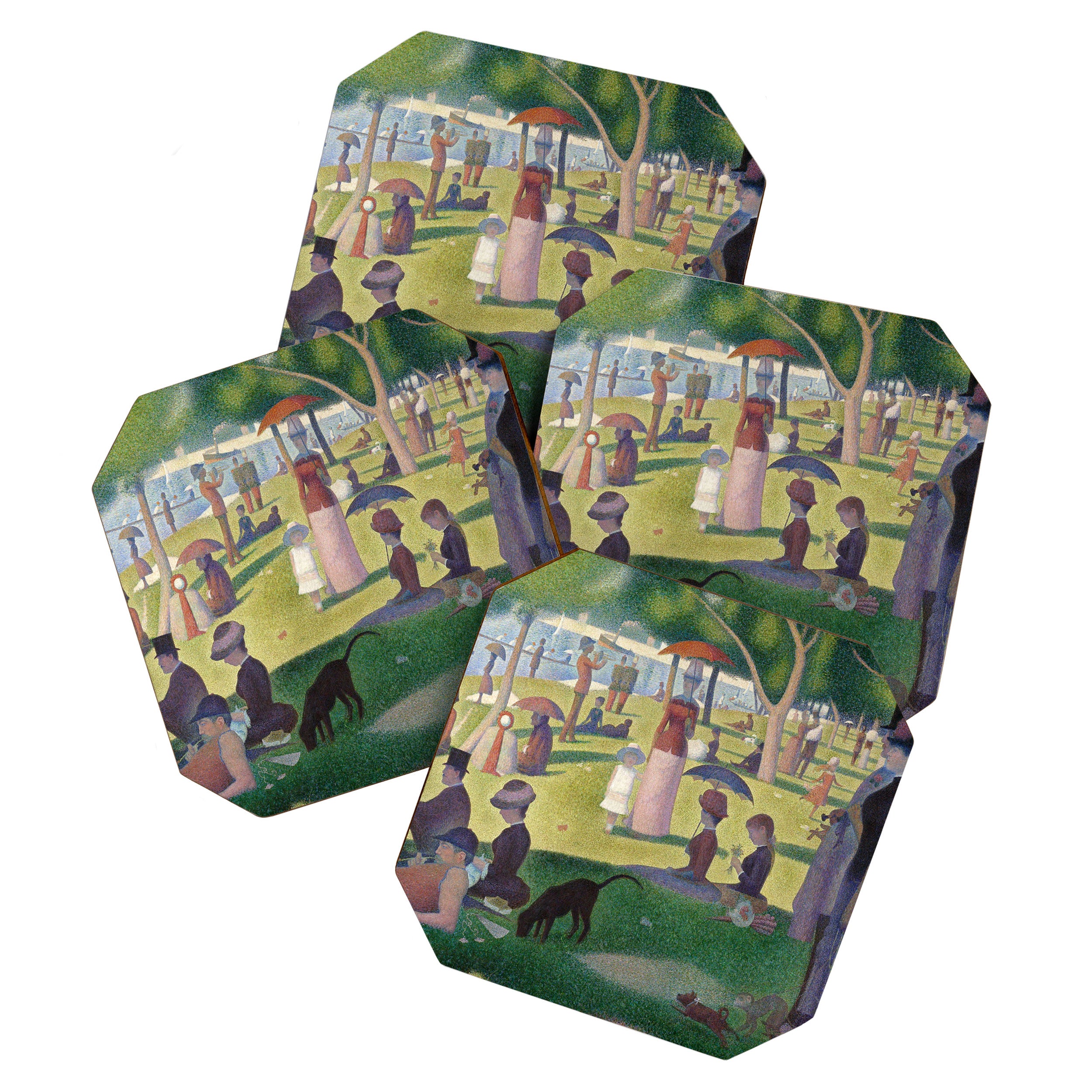 A Sunday on La Grande Jatte by Georges Seurat Coaster Gallery Image 1