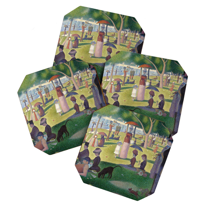 A Sunday on La Grande Jatte by Georges Seurat Coaster Gallery Image 1