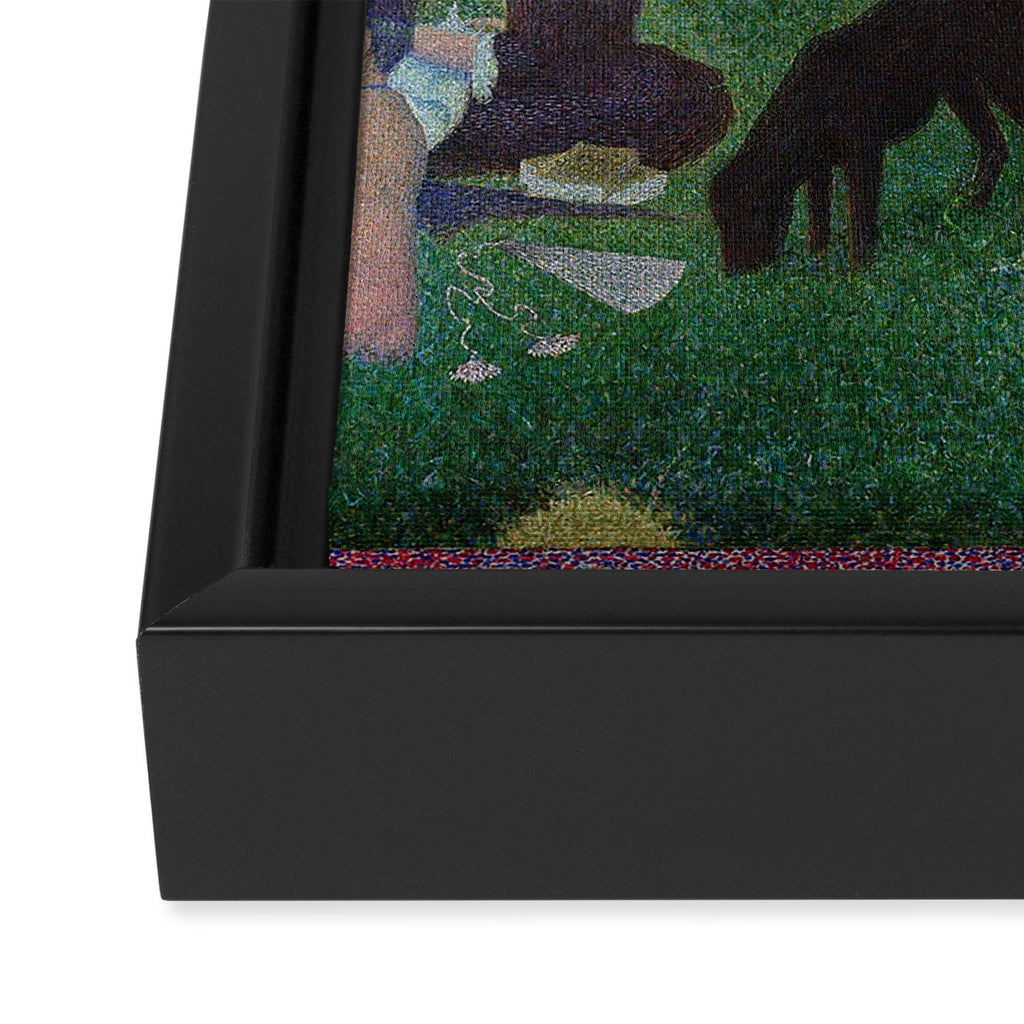 A Sunday on La Grande Jatte by Georges Seurat Framed Canvas Print Gallery Image 3