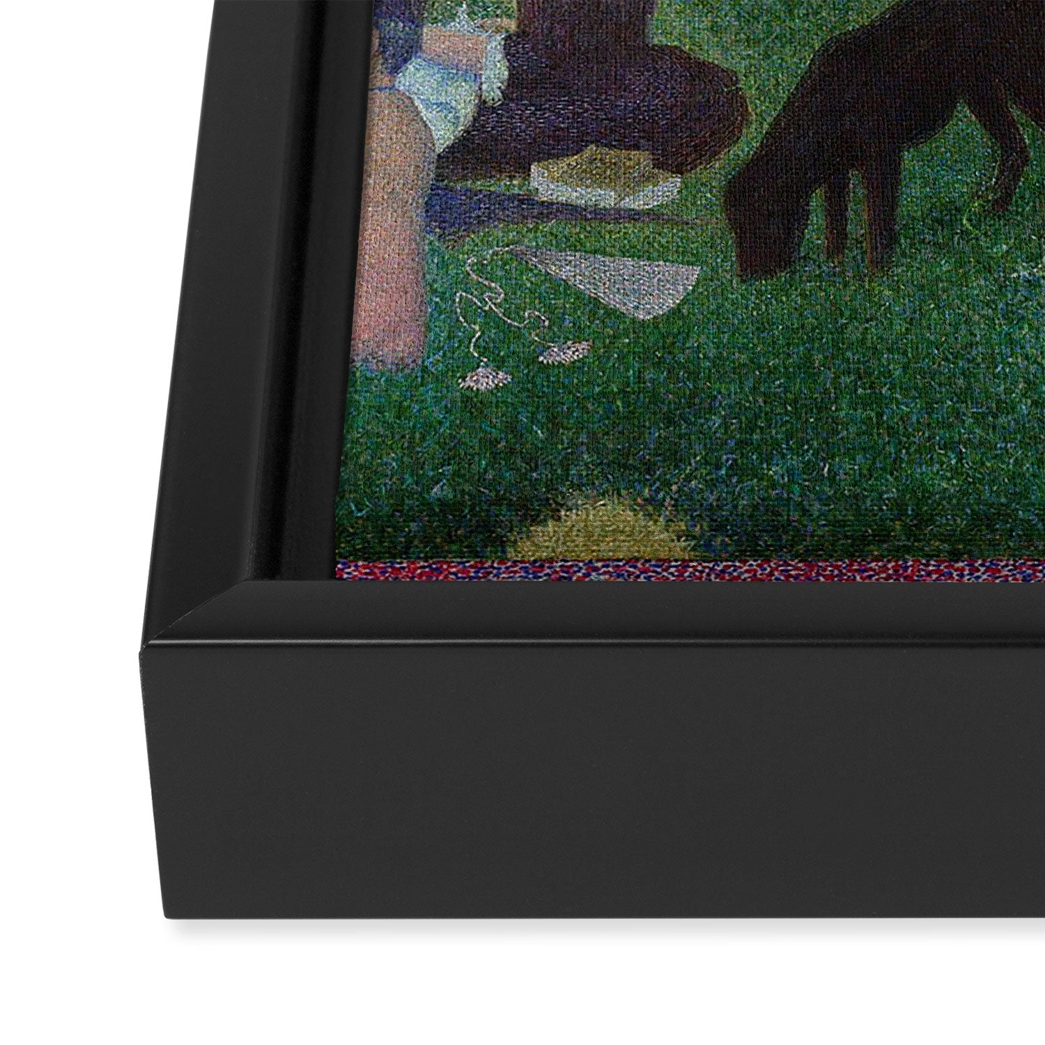 A Sunday on La Grande Jatte by Georges Seurat Framed Canvas Print Gallery Image 3