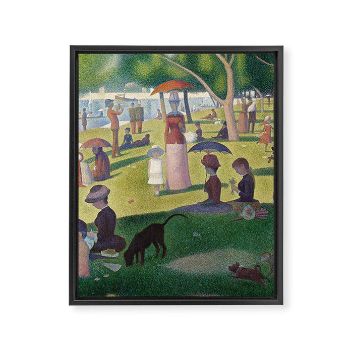 A Sunday on La Grande Jatte by Georges Seurat Framed Canvas Print Gallery Image 1