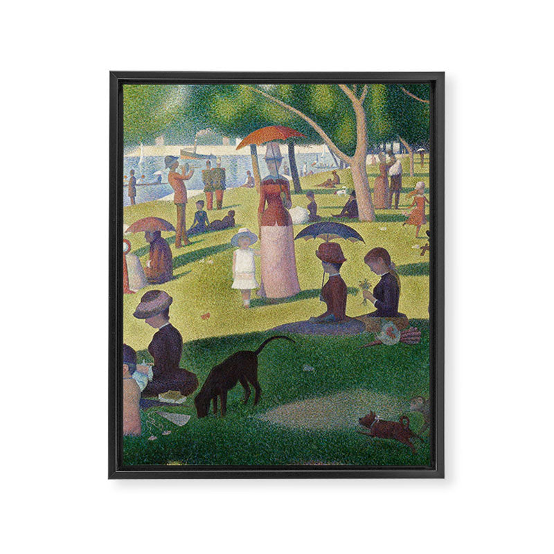 A Sunday on La Grande Jatte by Georges Seurat Framed Canvas Print Gallery Image 6