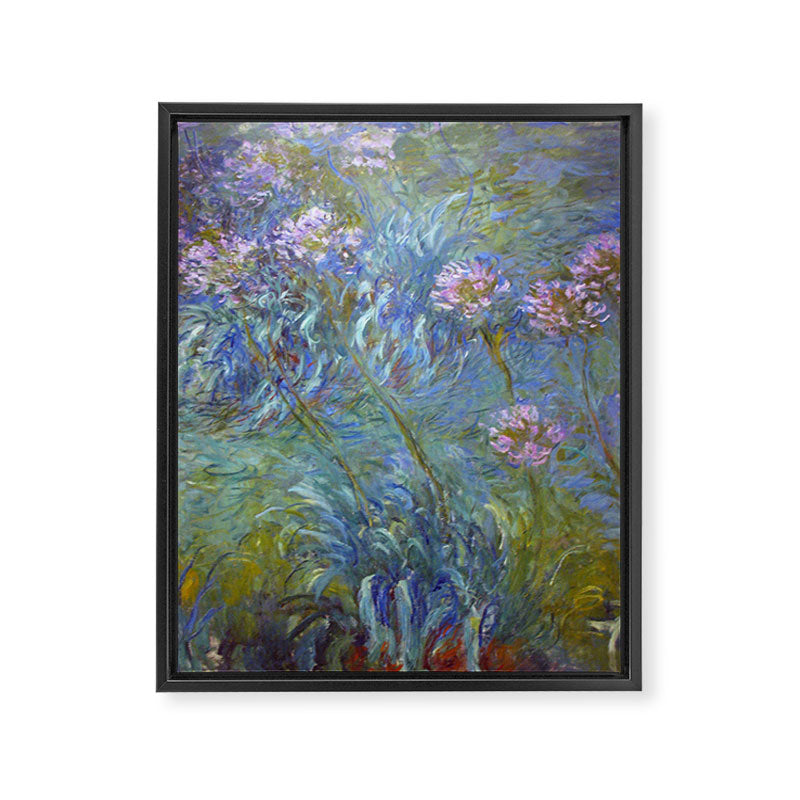Agapanthus by Claude Monet Framed Canvas Print Gallery Image 8