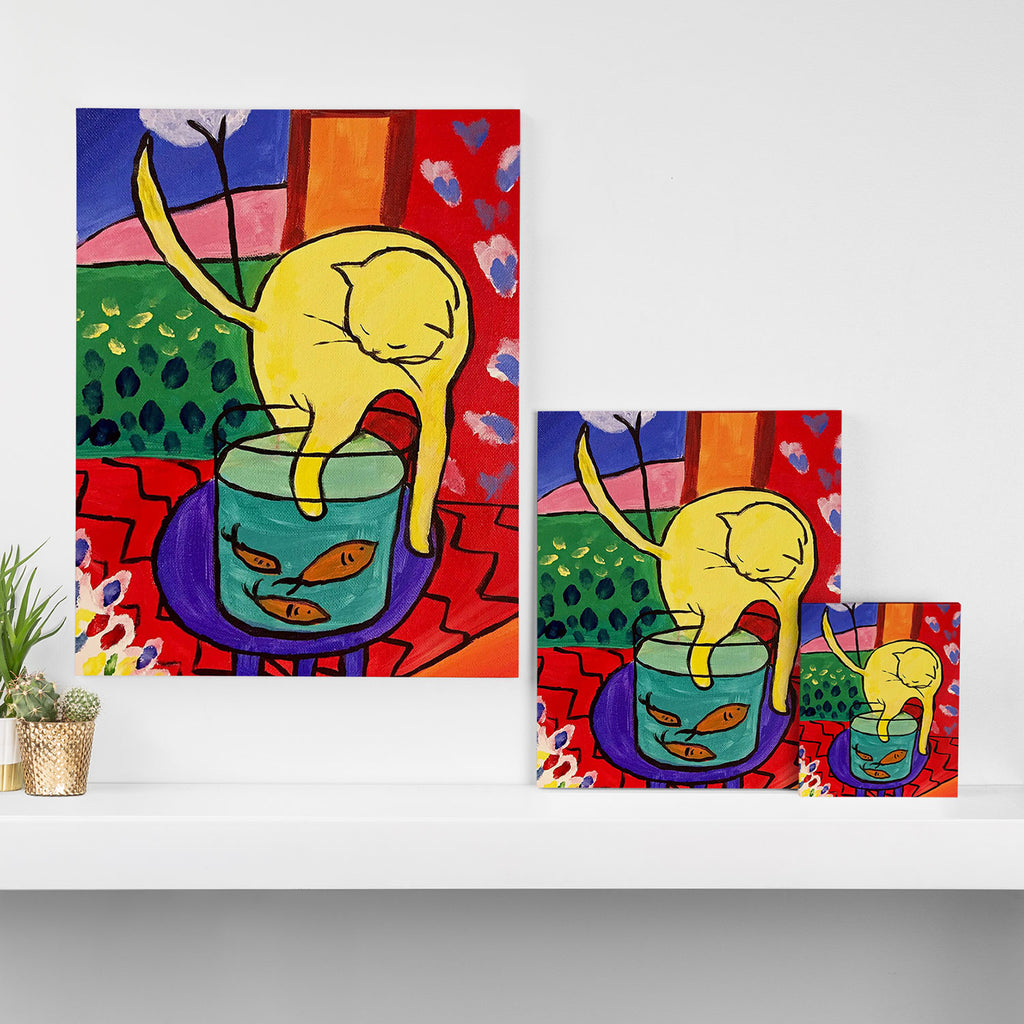 Cat with Red Fish- Henri Matisse Canvas Print Gallery Image 3