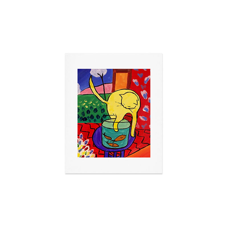 Cat with Red Fish- Henri Matisse Art Print Gallery Image 1
