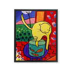 Cat with Red Fish- Henri Matisse Framed Canvas Print Gallery Image 6