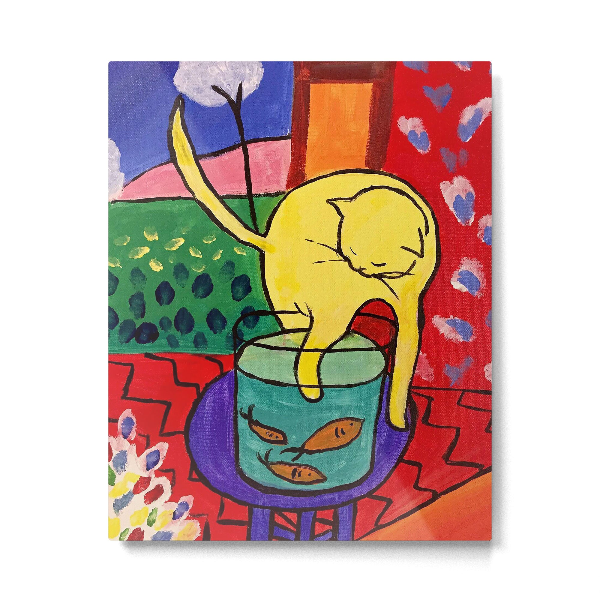 Cat with Red Fish- Henri Matisse Metal Print Gallery Image 4