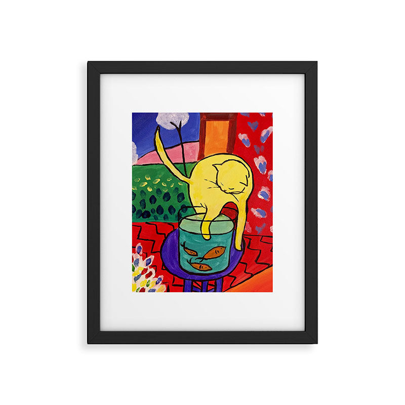 Cat with Red Fish- Henri Matisse Framed Art Print Gallery Image 4