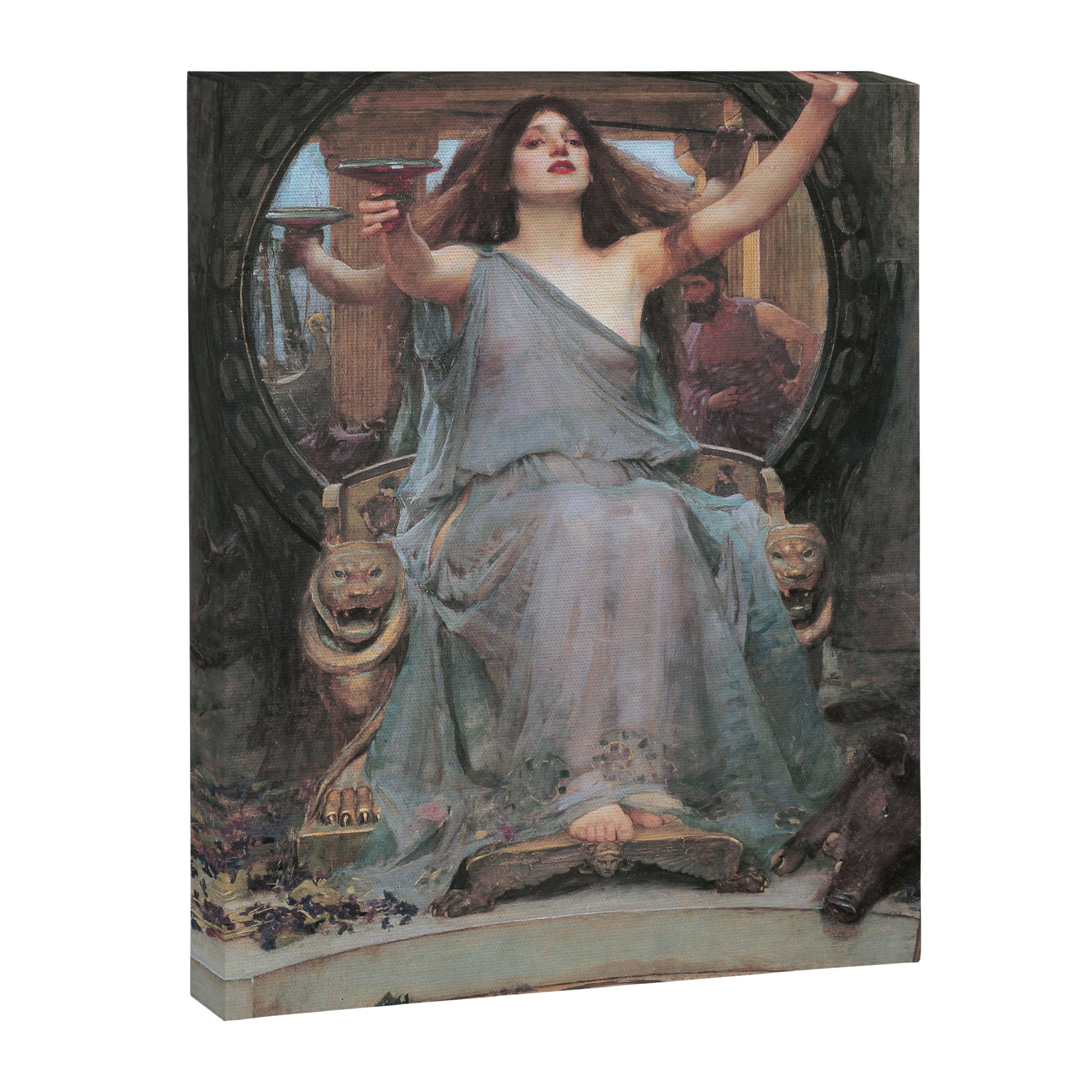Circe Offering the Cup to Ulysses, John William Waterhouse Canvas Print Gallery Image 6
