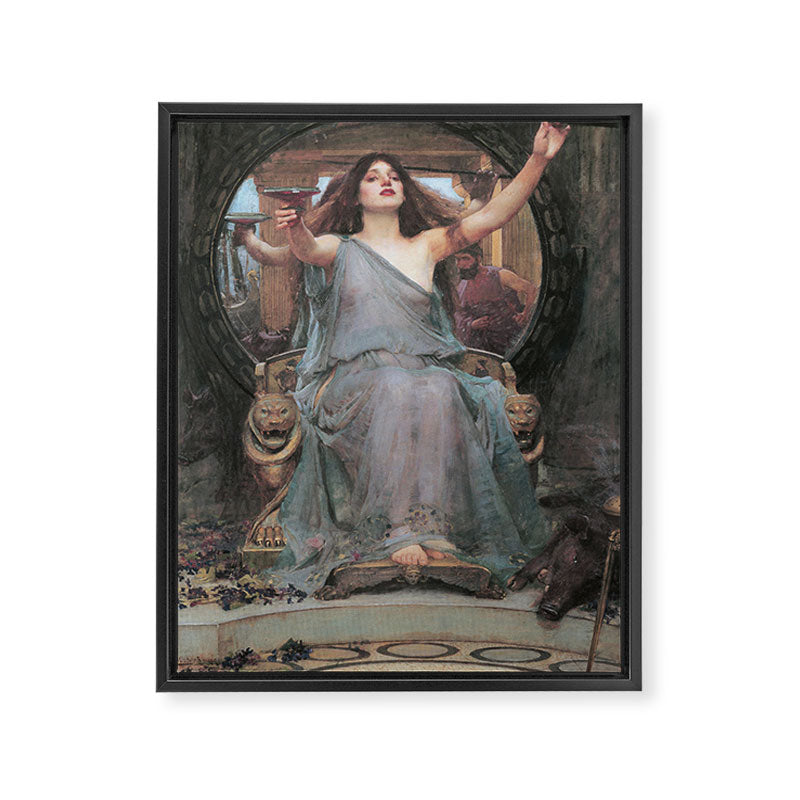 Circe Offering the Cup to Ulysses, John William Waterhouse Framed Canvas Print Gallery Image 6