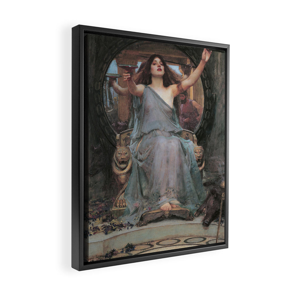 Circe Offering the Cup to Ulysses, John William Waterhouse Framed Canvas Print Gallery Image 2