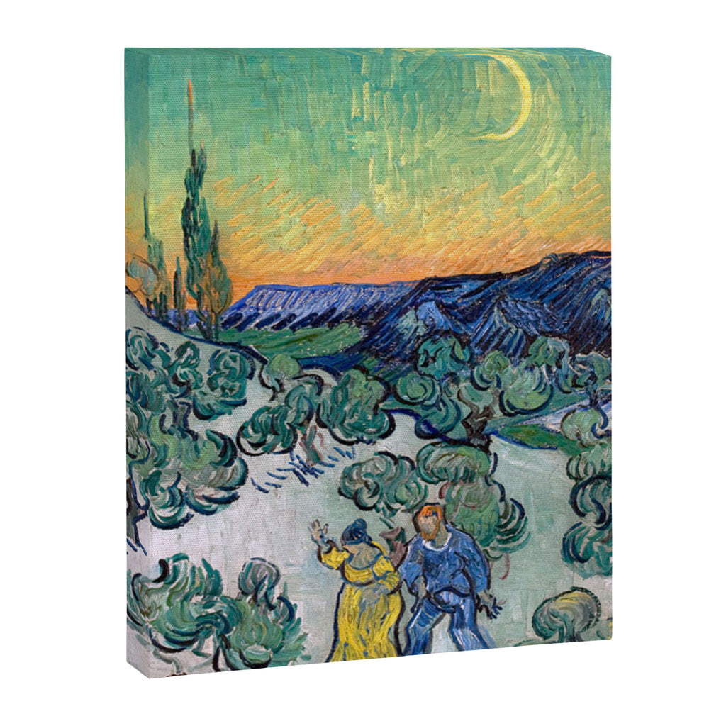 Couple Walking among Olive Trees, Vincent Van Gogh Canvas Print Gallery Image 8