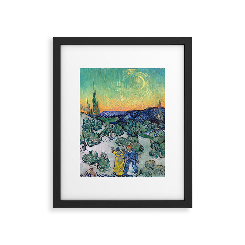 Couple Walking among Olive Trees, Vincent Van Gogh Framed Art Print Gallery Image 4