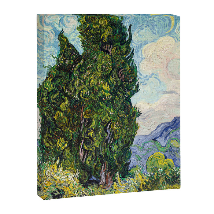 Cypresses by Vincent Van Gogh Canvas Print Gallery Image 1