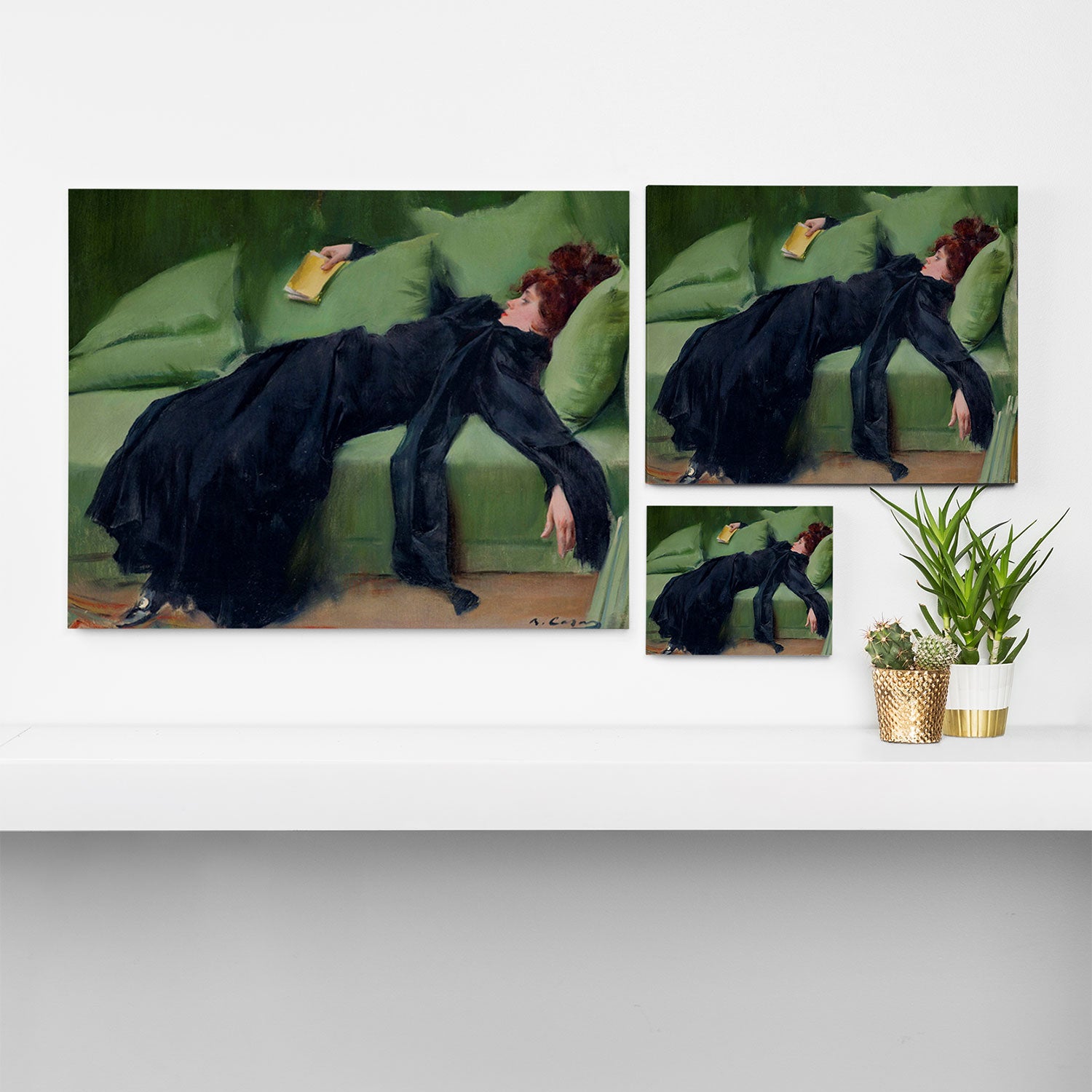 Decadent Young Woman after the Dance Canvas Print Gallery Image 3