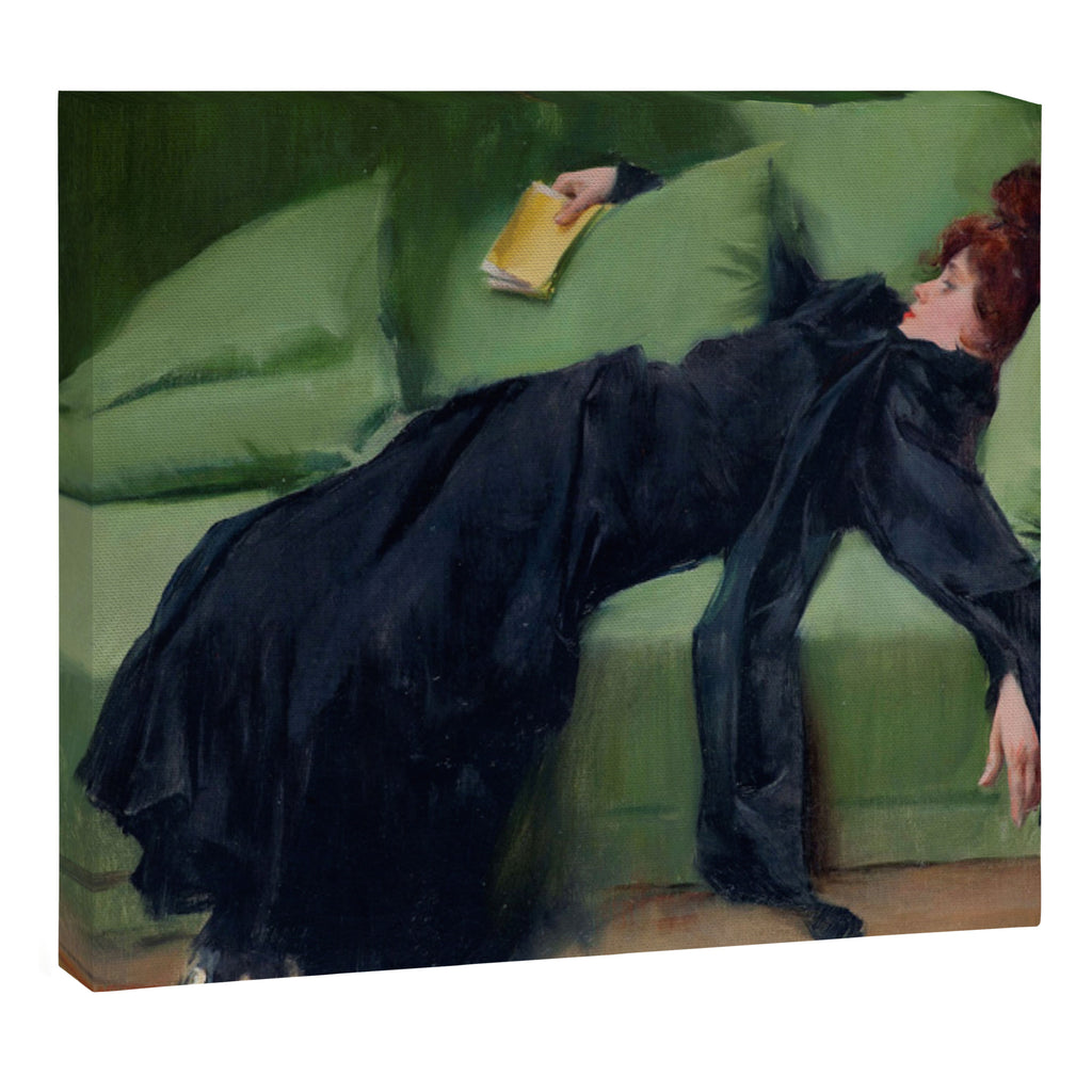 Decadent Young Woman after the Dance Canvas Print Gallery Image 3