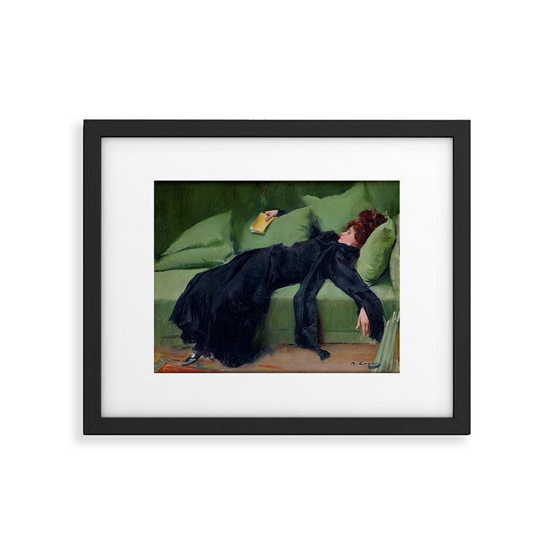 Decadent Young Woman after the Dance Framed Art Print Gallery Image 4