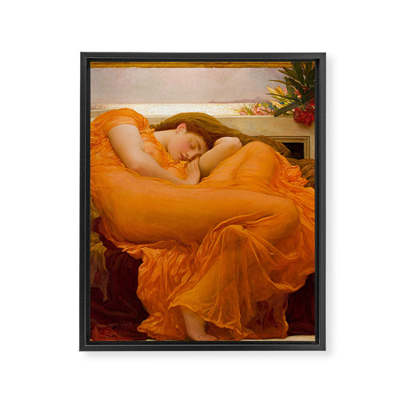 Flaming June, âFrederic Leighton Framed Canvas Print Gallery Image 8