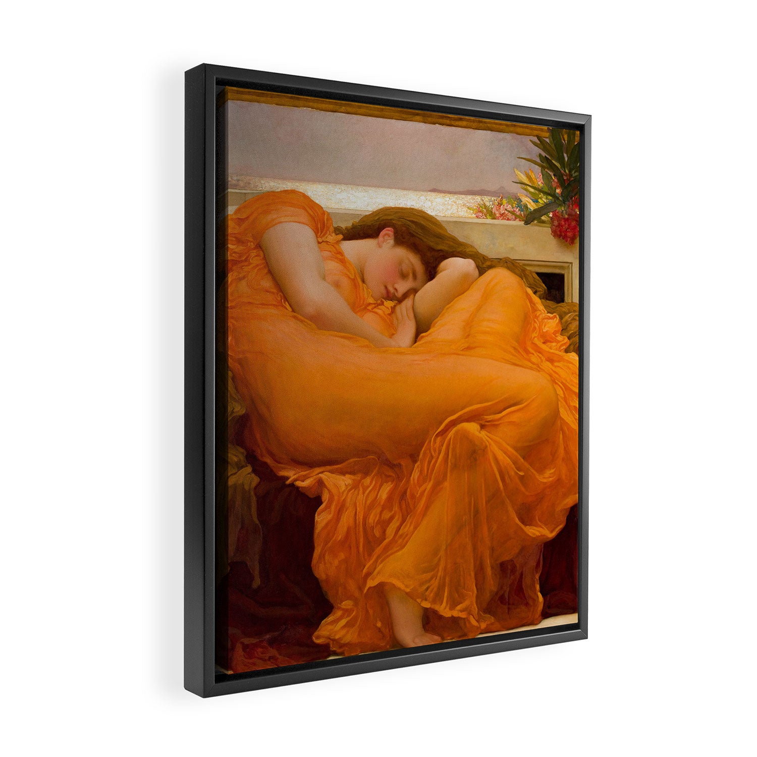 Flaming June, âFrederic Leighton Framed Canvas Print Gallery Image 2