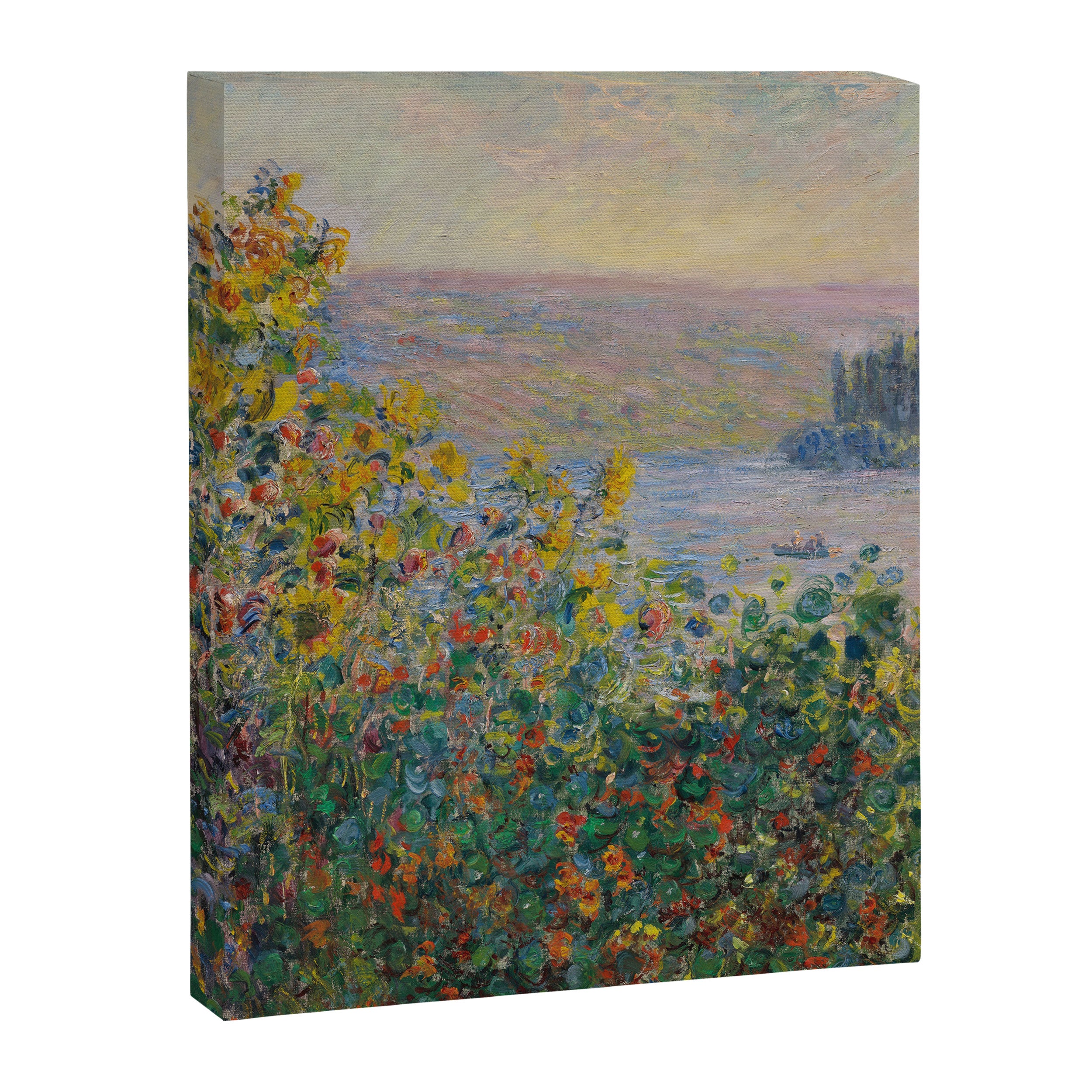 Flower Beds at Vetheuil by Claude Monet Canvas Print Gallery Image 6