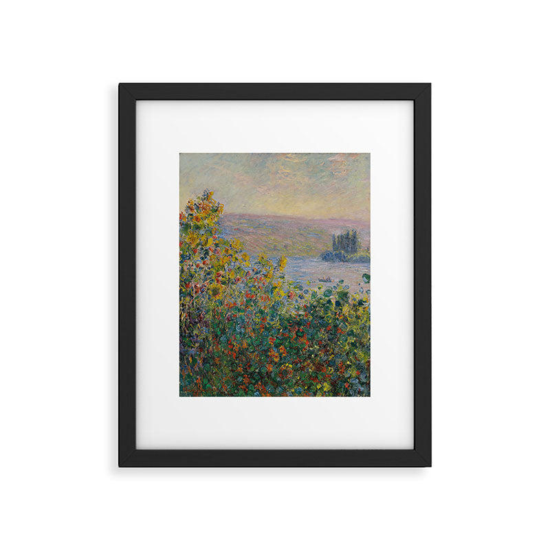 Flower Beds at Vetheuil by Claude Monet Framed Art Print Gallery Image 5
