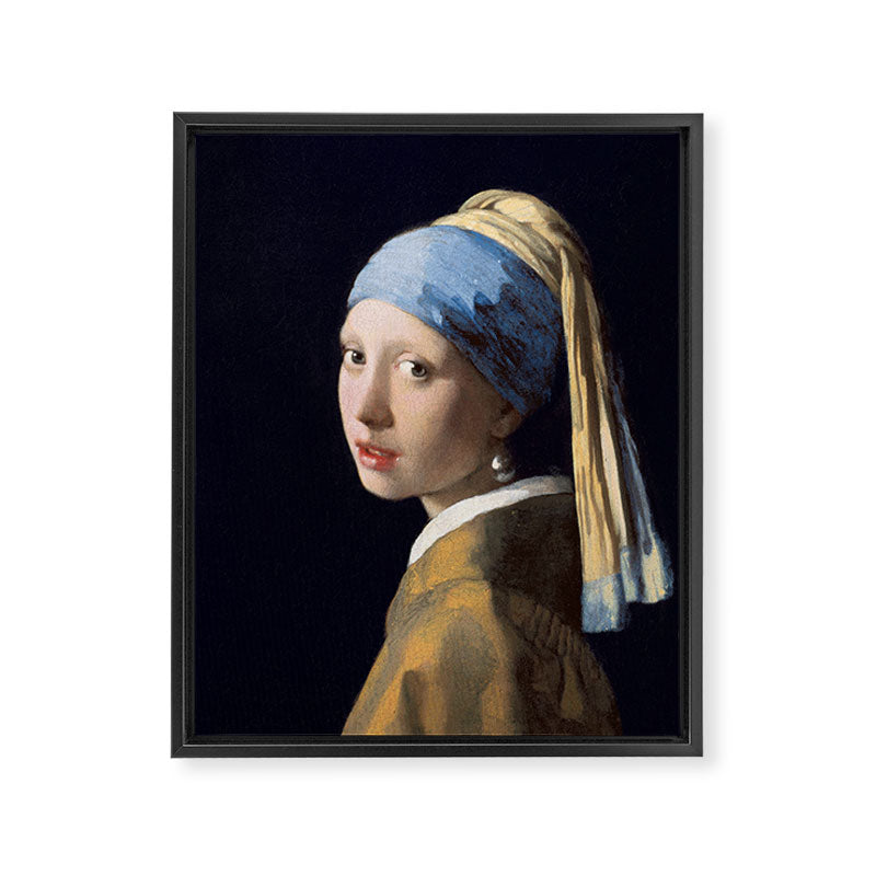 Girl with a Pearl Earring Framed Canvas Print Gallery Image 6