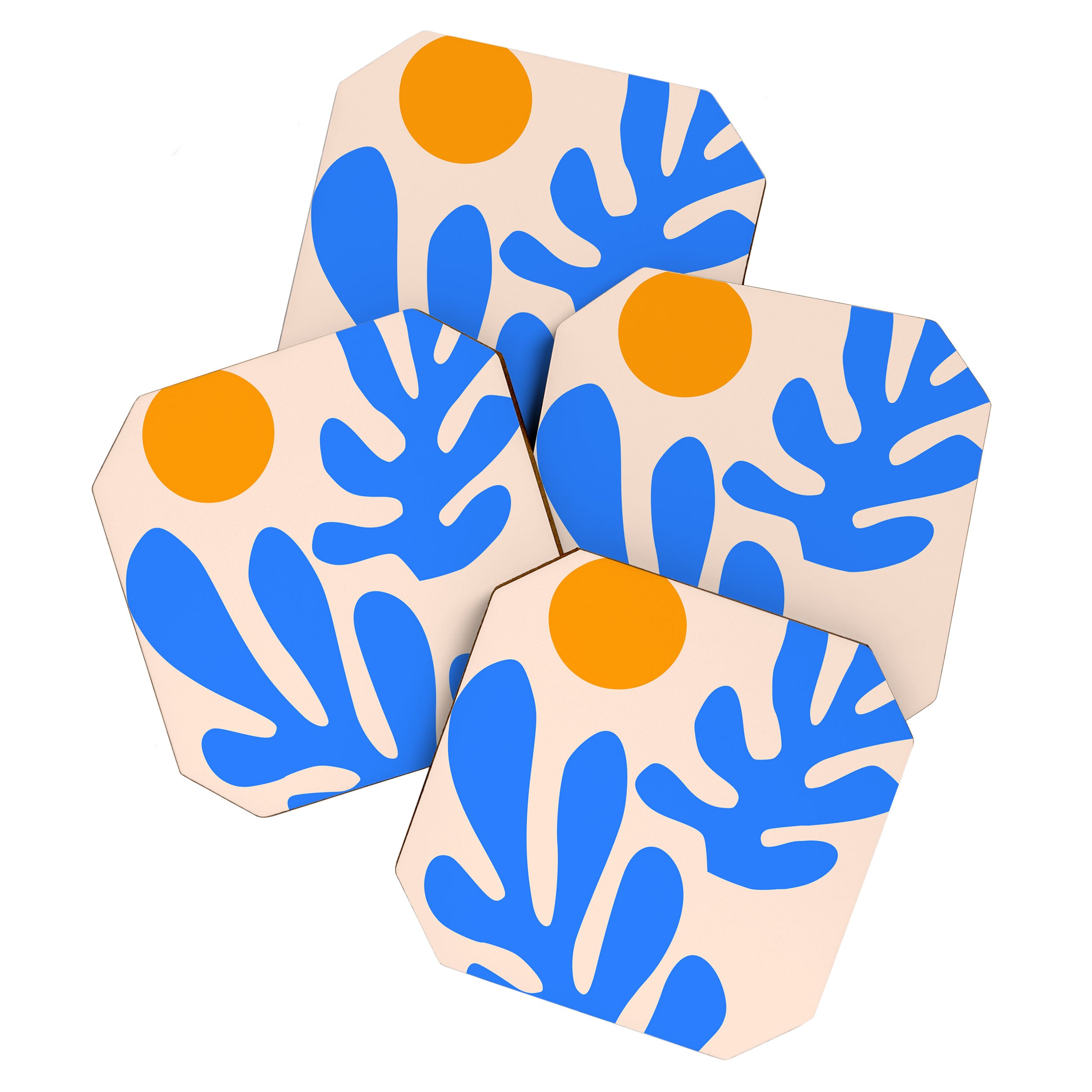 Henri Matisse - Leaves - Blue Coaster Gallery Image 1