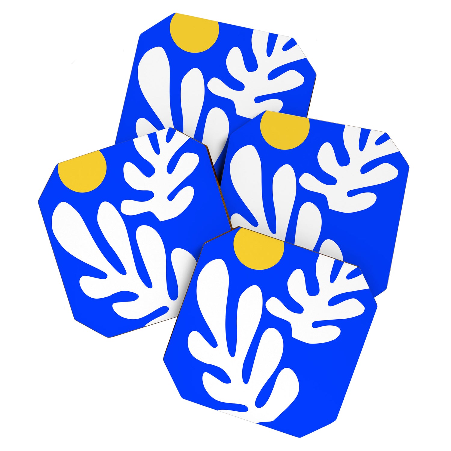 Henri Matisse - Leaves - Deep Blue Coaster Gallery Image 1