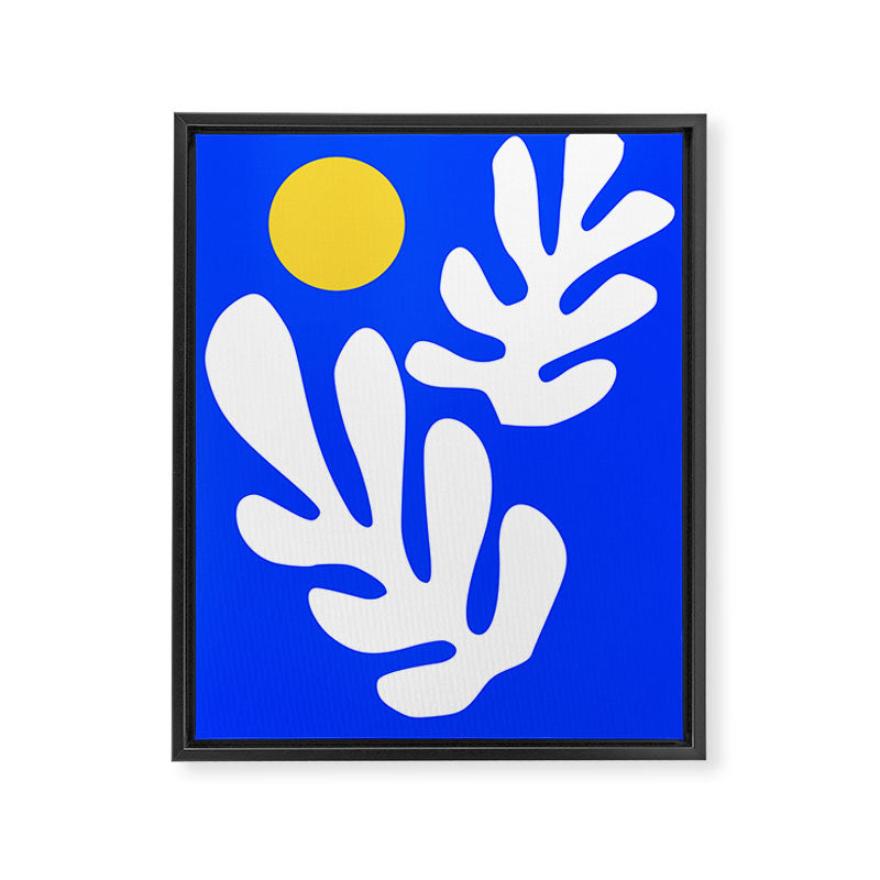 Henri Matisse - Leaves - Deep Blue Framed Canvas Print Gallery Image 6