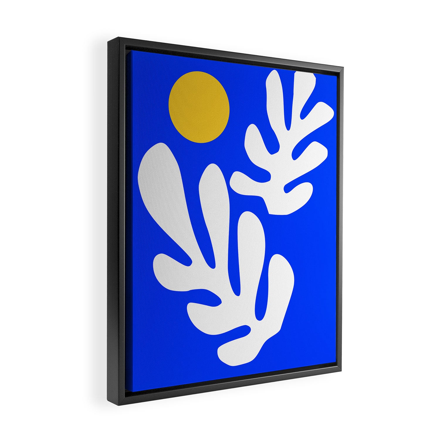 Henri Matisse - Leaves - Deep Blue Framed Canvas Print Gallery Image 2