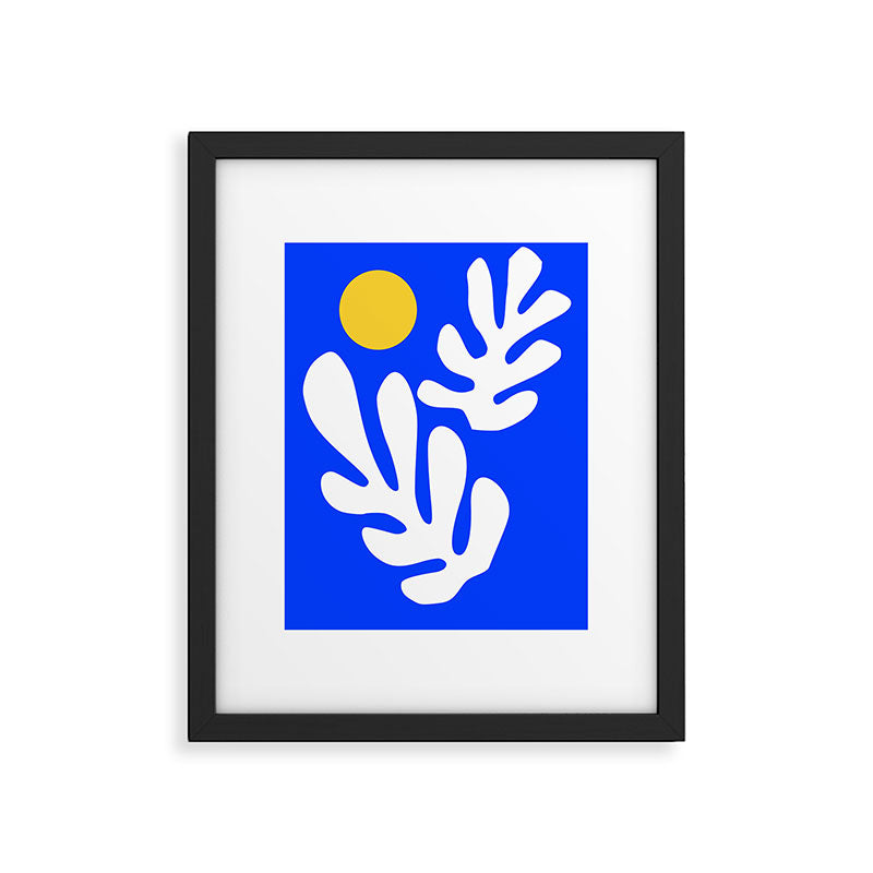Henri Matisse - Leaves - Deep Blue Framed Art Print Gallery Image 5