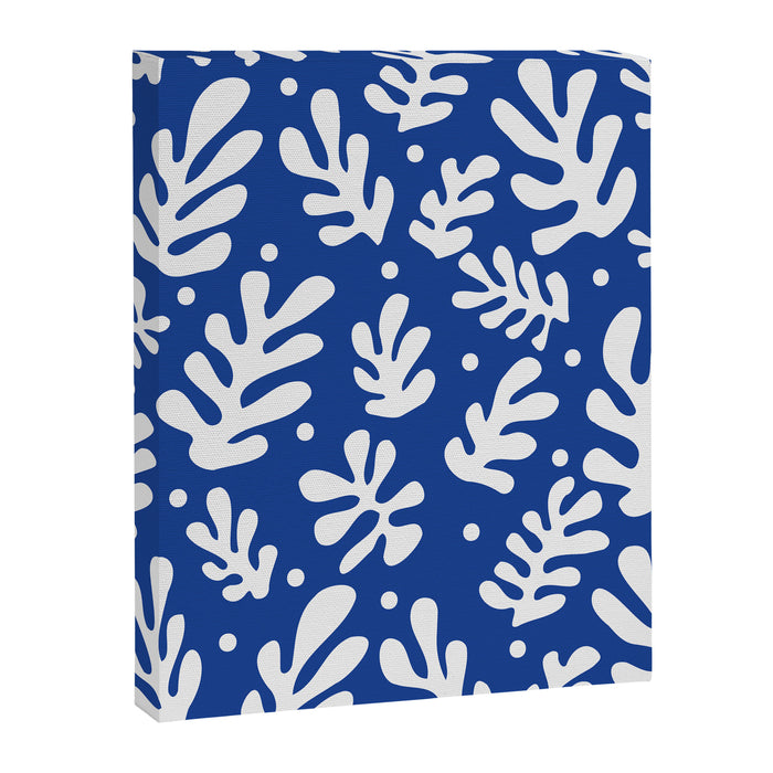 Henri Matisse - Leaves Pattern - Deep Blue Canvas Print Gallery Image 1