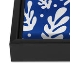 Henri Matisse - Leaves Pattern - Deep Blue Framed Canvas Print Gallery Image 3