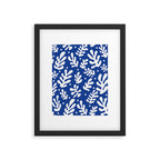 Henri Matisse - Leaves Pattern - Deep Blue Framed Art Print Gallery Image 5