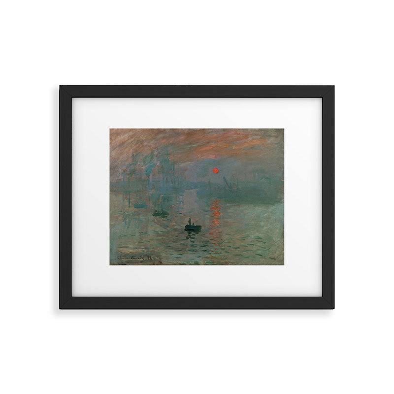 Impression, Sunrise, Claude Monet Framed Art Print Gallery Image 5