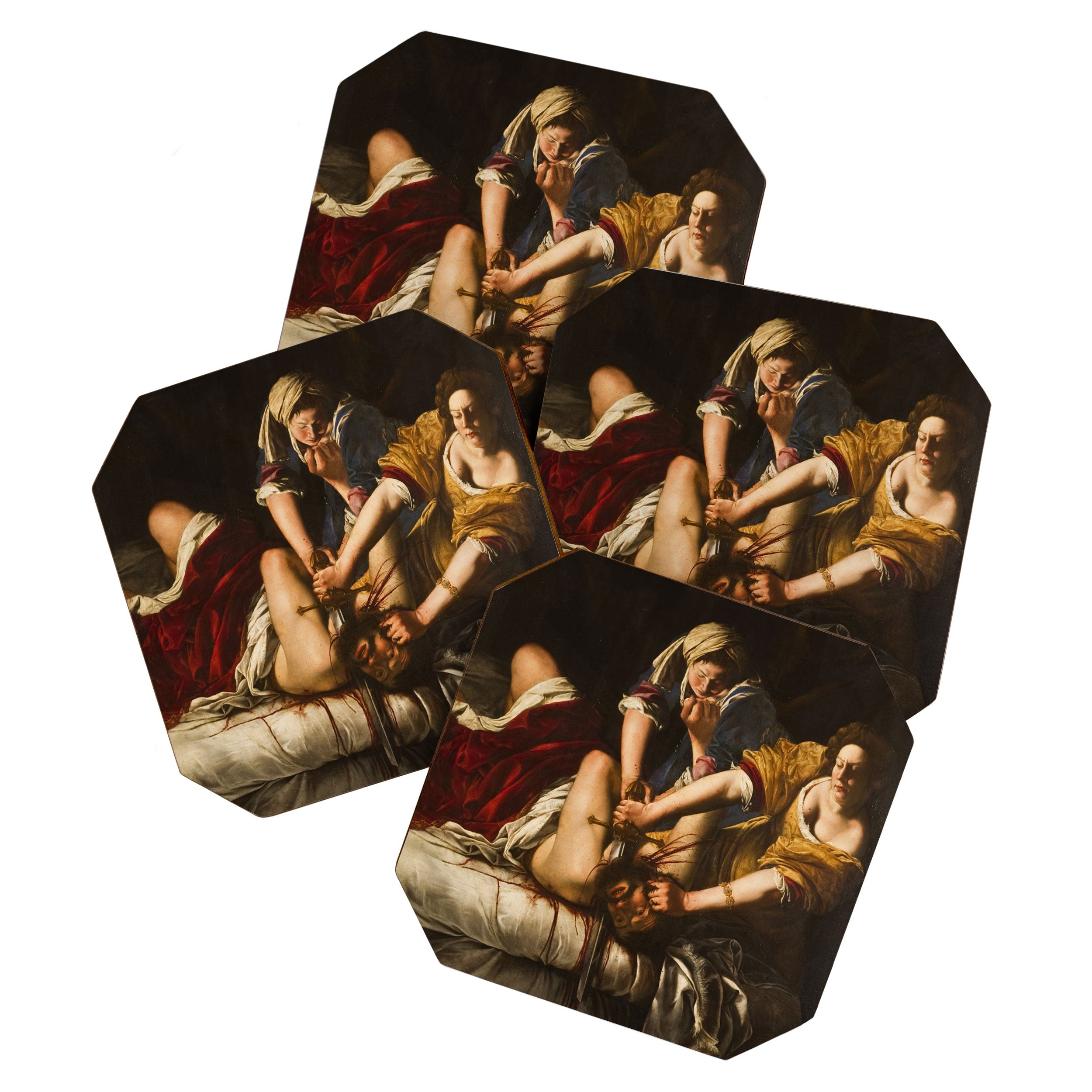 Judith Slaying Holofernes by Artemisia Gentileschi Coaster Gallery Image 1