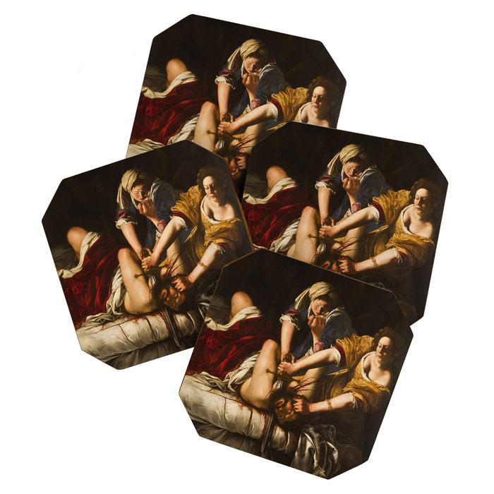 Judith Slaying Holofernes by Artemisia Gentileschi Coaster Gallery Image 1