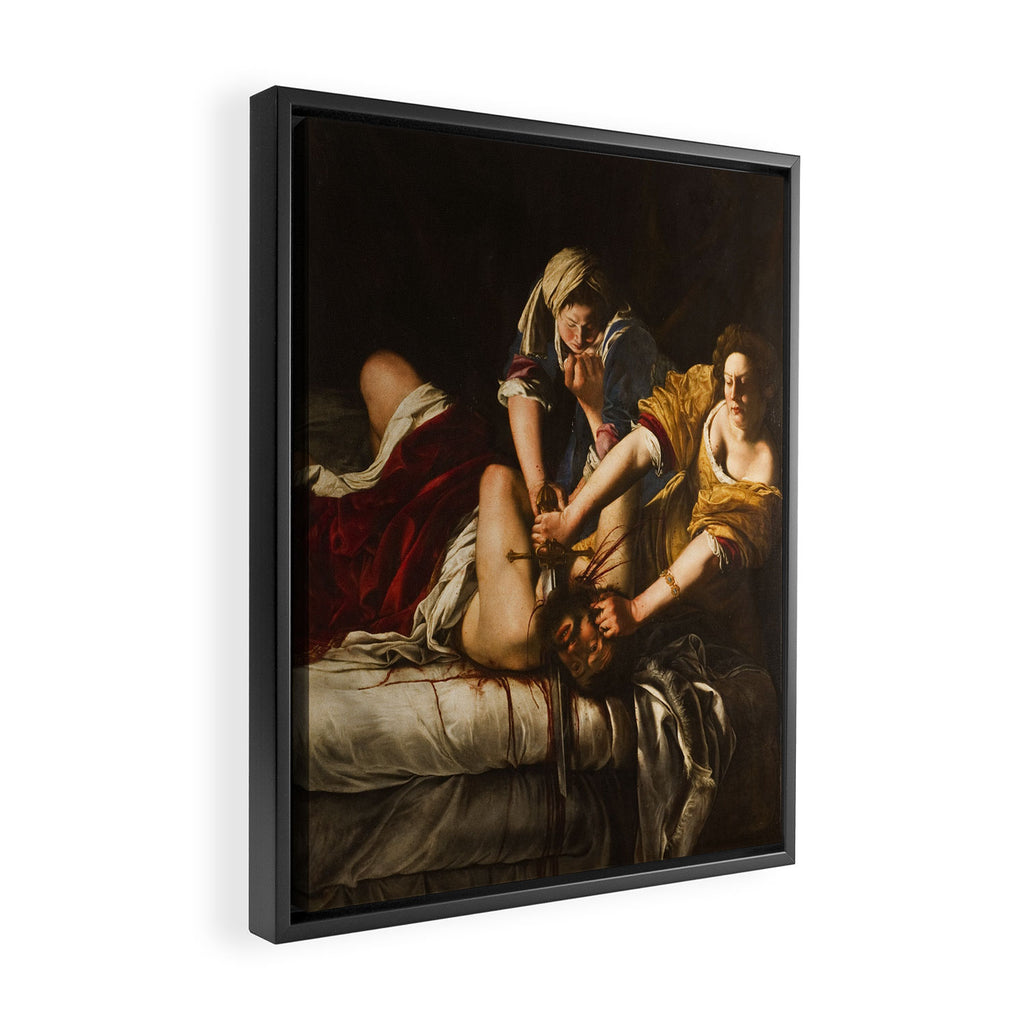 Judith Slaying Holofernes by Artemisia Gentileschi Framed Canvas Print Gallery Image 2
